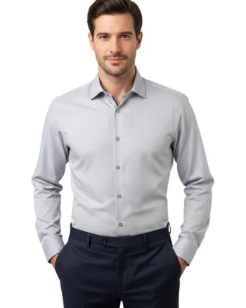 Camasa slim fit cu model,