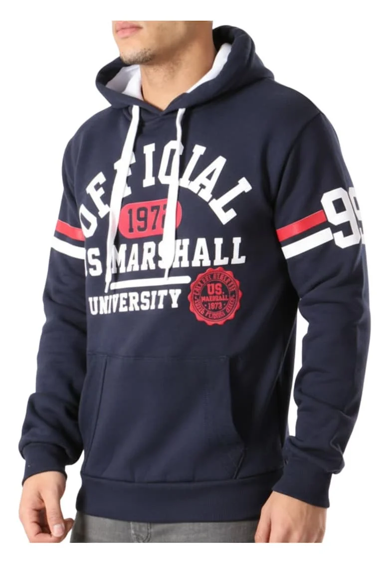 US.Marshall, Hanorac cu imprimeu logo si fleece Gadryshall