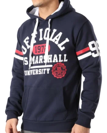US.Marshall, Hanorac cu imprimeu logo si fleece Gadryshall