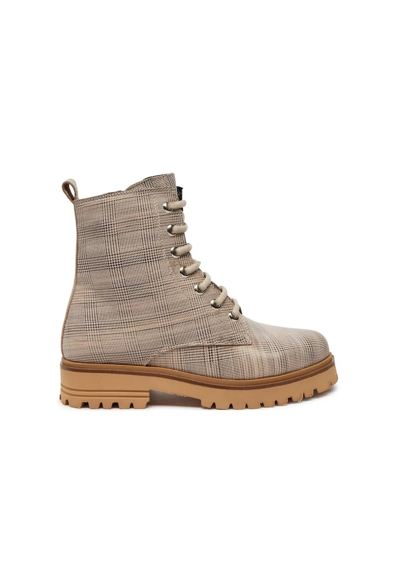 Pantofi sport dama,  73494, Piele naturala, Bej