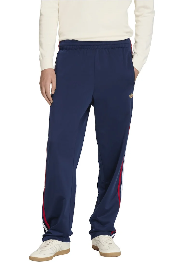 Pantaloni de trening cu talie elastica Firebird, Rosu/Alb/Albastru inchis