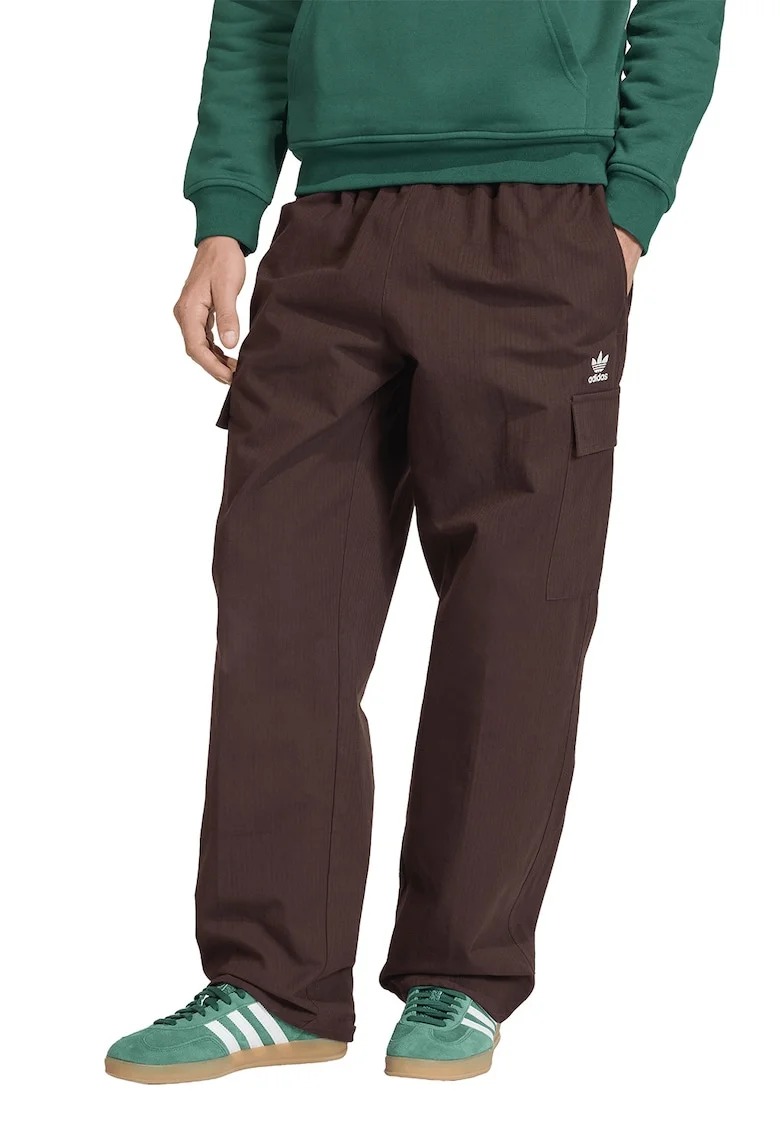 Pantaloni de trening lejeri cargo Essential, Maro cognac