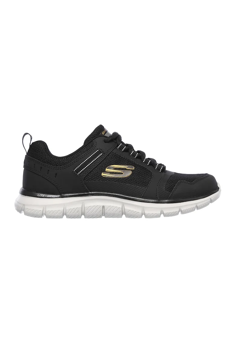 Pantofi cu insertii de piele pentru fitness Track-Knockhill, Negru