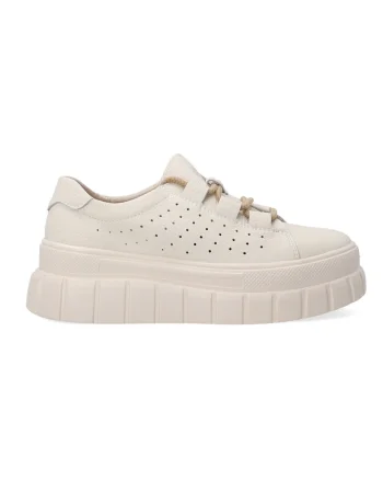 Pantofi sport wedge din piele