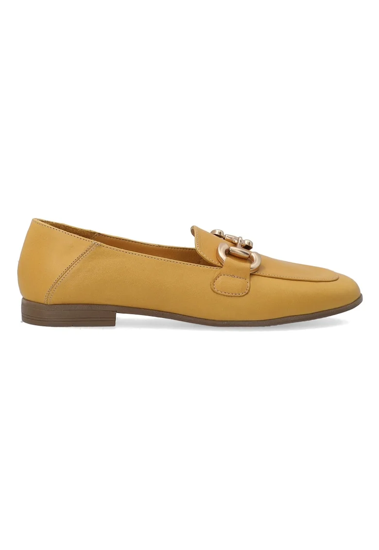 Pantofi loafer din piele cu ornament metalic