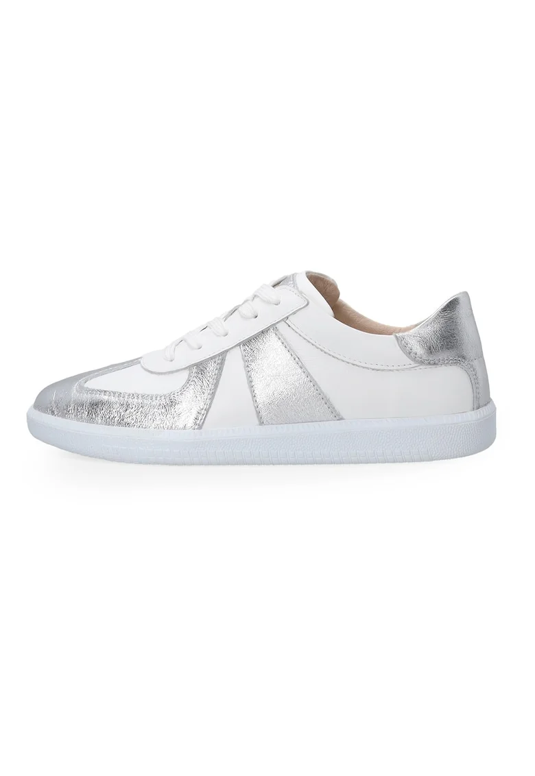 Pantofi sport color block din piele