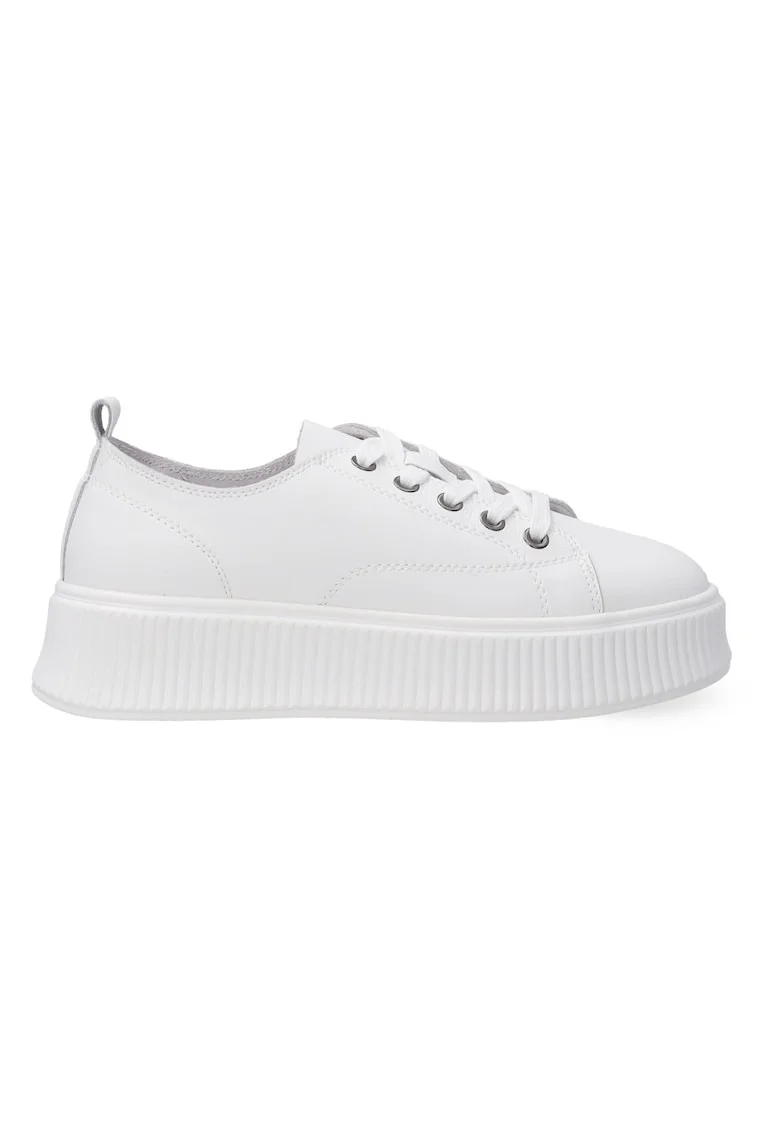 Pantofi cu platforma din piele