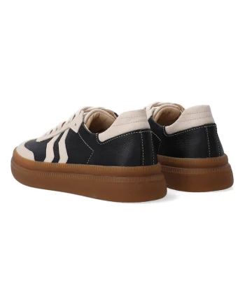 Tenisi flatform din piele