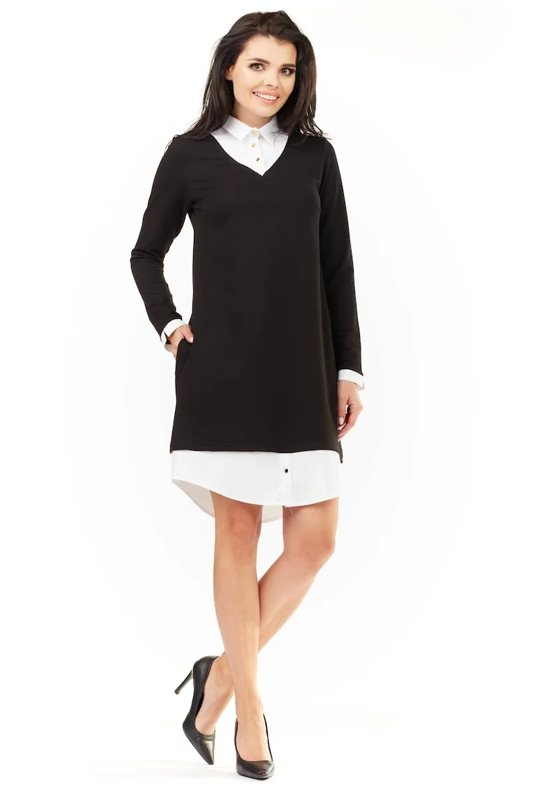 Rochie dama  Poliester, M150 - Neagra, Negru