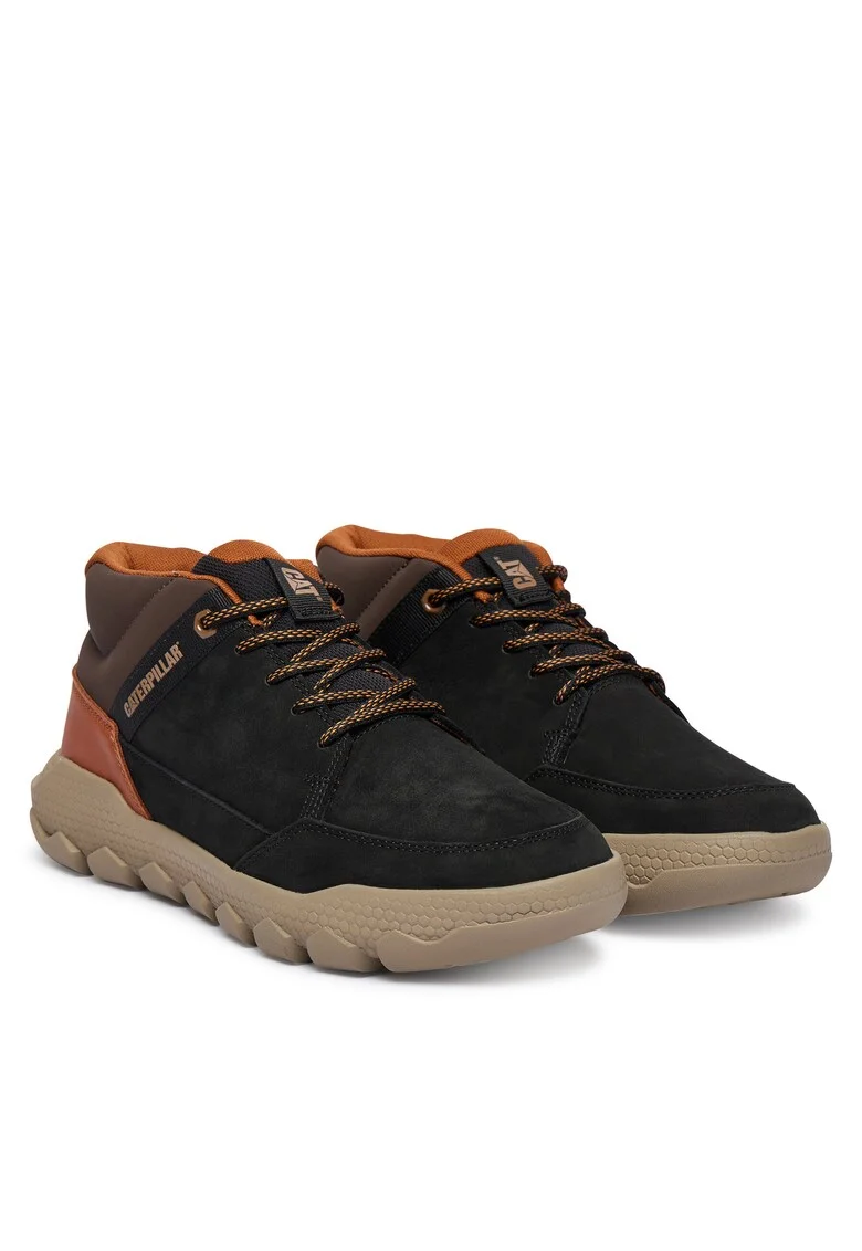 Tenisi barbati  negru/maro, piele naturala, model Hex Lite Cruise P726