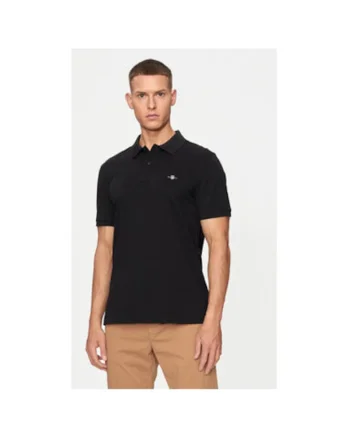 Tricou polo barbati  2220, Bumbac, Negru, Negru