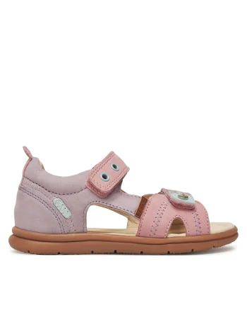 Sandale copii, piele naturala, roz, Roz