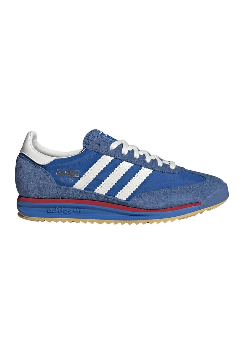 Pantofi sport SL 72 cu garnituri de piele intoarsa, Alb/Albastru prafuit/Albastru royal
