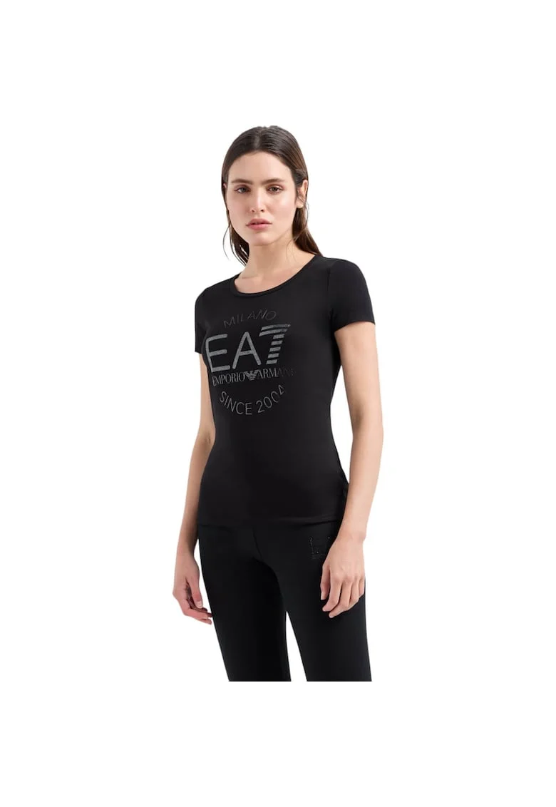 Tricou  EA7 Crossover Stretch 38888, Negru