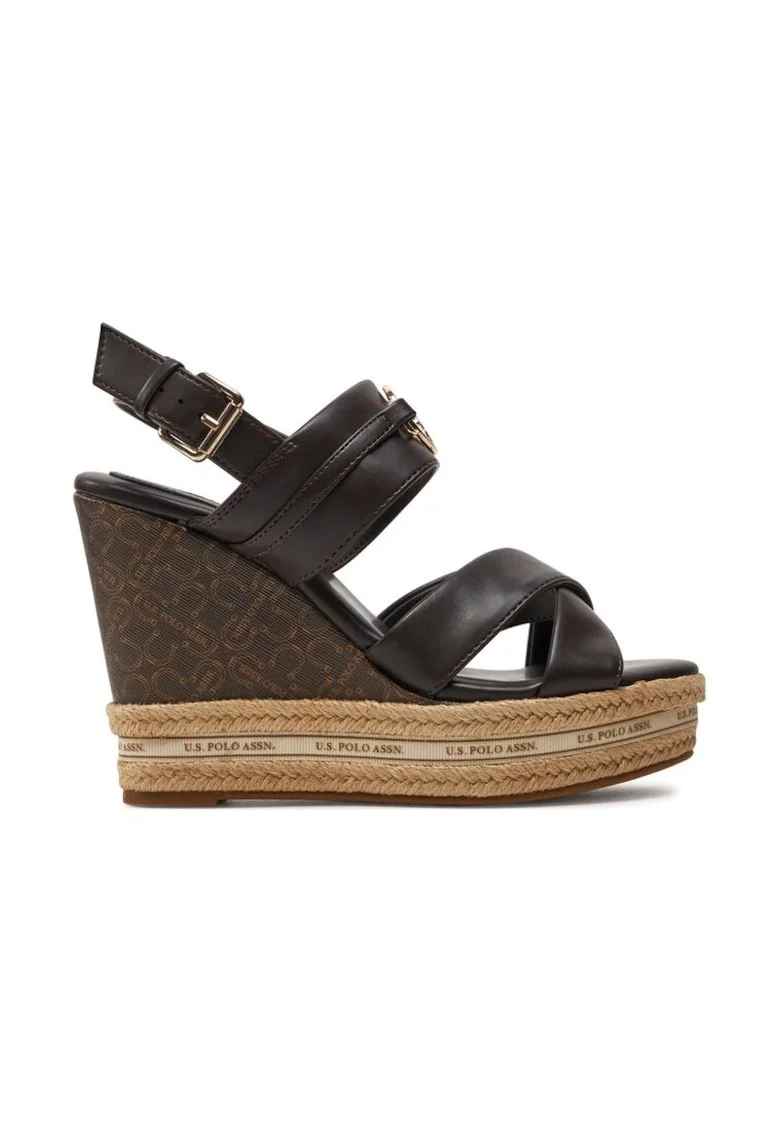 Espadrile dama, US POLO ASSN, 303998, Piele ecologica,, Maro