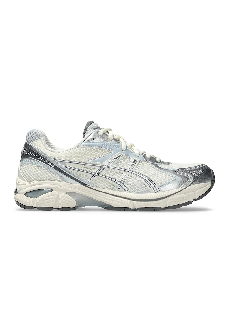Pantofi sport cu garnituri din piele ecologica GT-2160, Crem/Argintiu