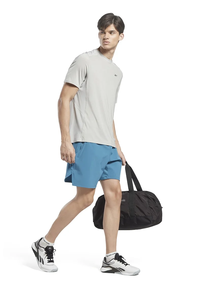 Pantaloni scurti cu buzunare cu fermoar, pentru fitness Strength, Albastru