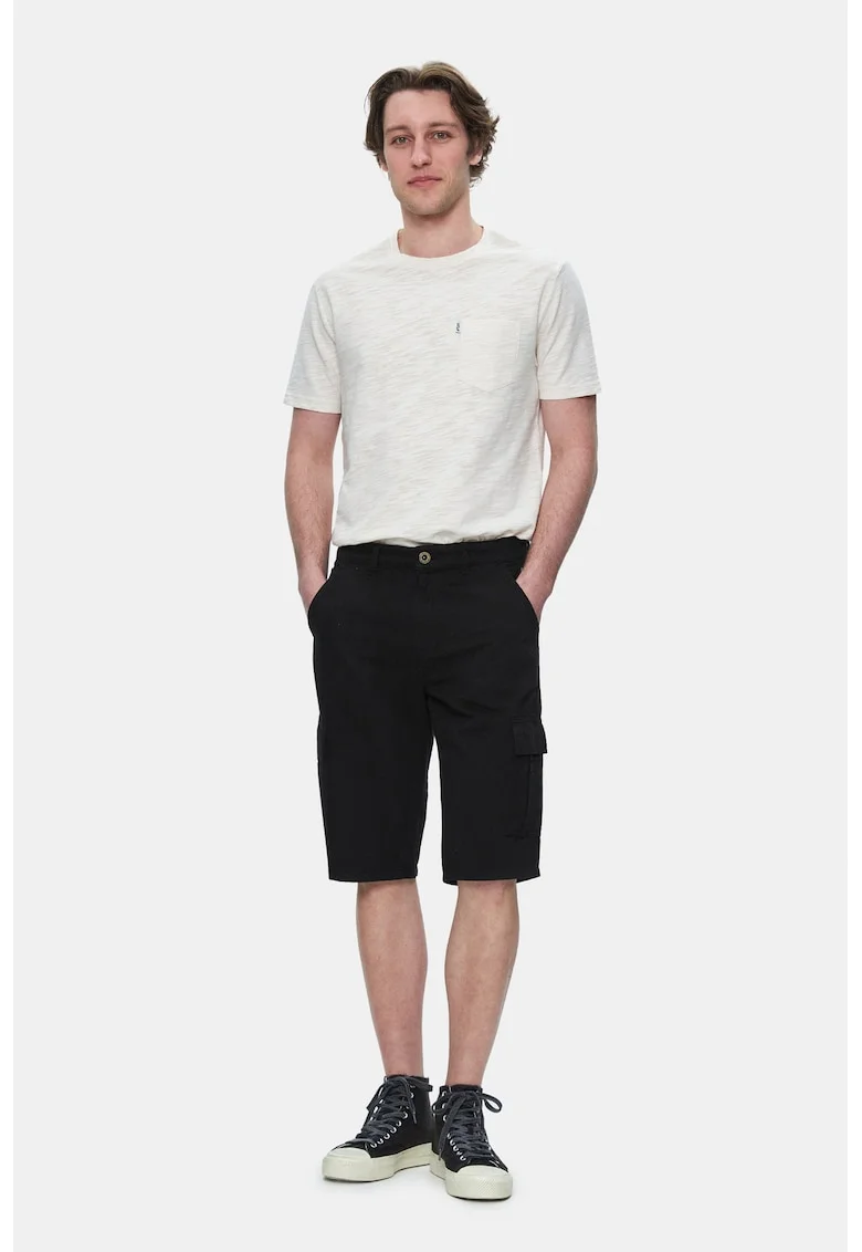 Pantaloni scurti cu buzunare Blewin, Negru, Negru