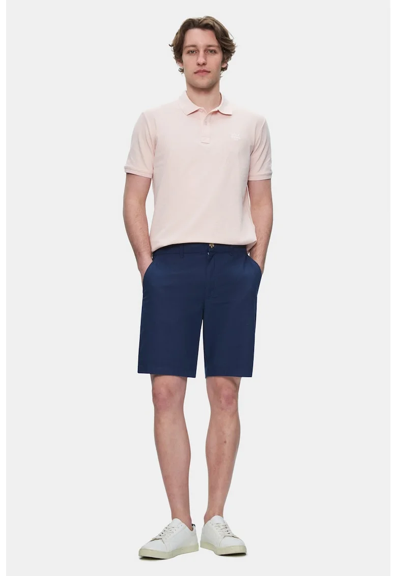 Pantaloni scurti din amestec de bumbac Palisades, Bleumarin, Bleumarin
