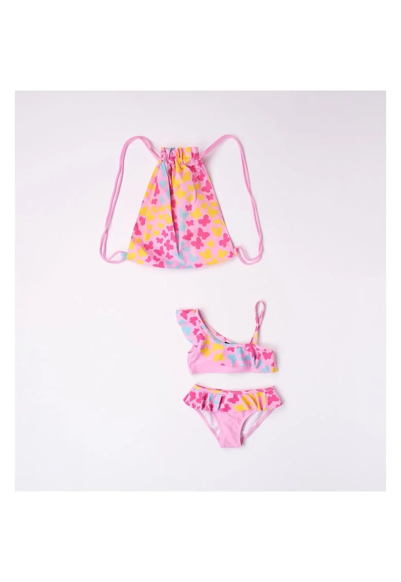 Costum de baie doua piese cu imprimeu pentru fetite,  0.8947