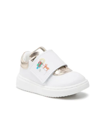 Pantofi sport fete Omenaa  Piele naturala, Alb
