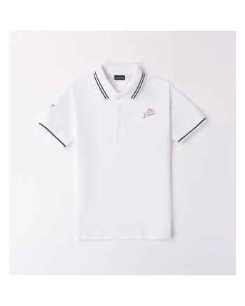Tricou polo pentru baiat, . 0.8680, Alb, Alb