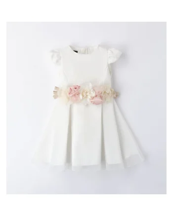 Rochie eleganta cu dantela pentru fete,  0.6248, Alb/Roz
