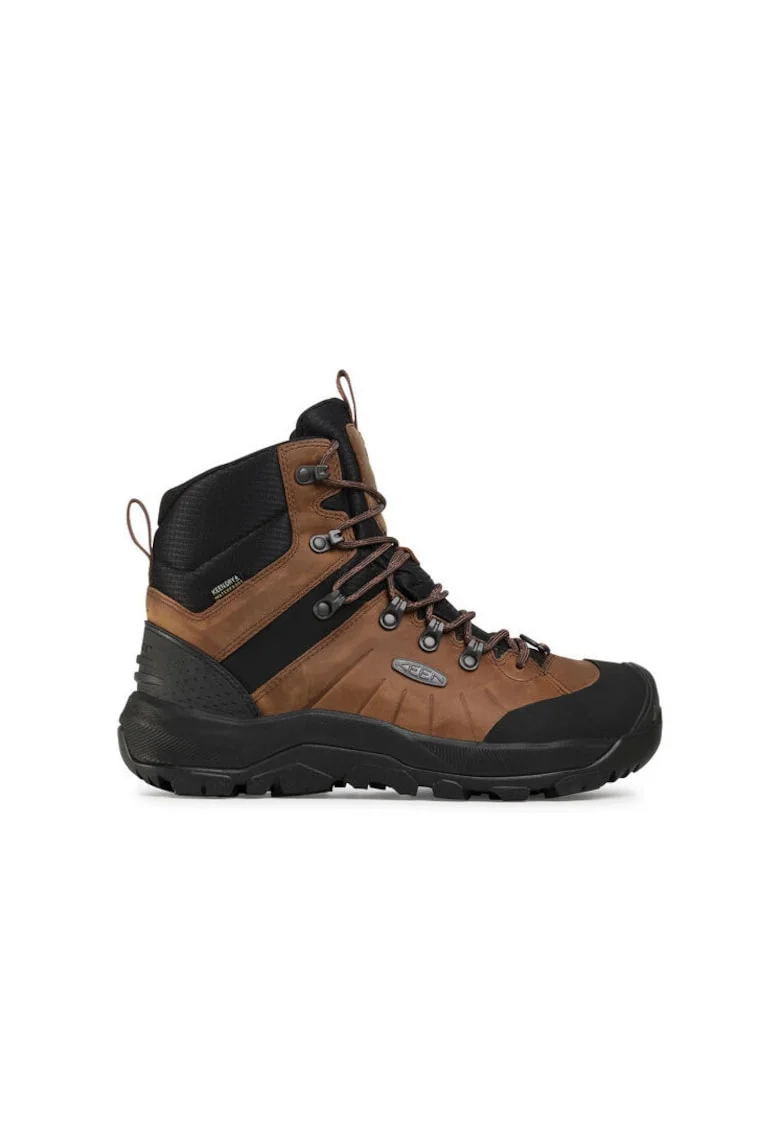 Bocanci trekking barbati  207637542, Piele naturala, 40 EU, Maro
