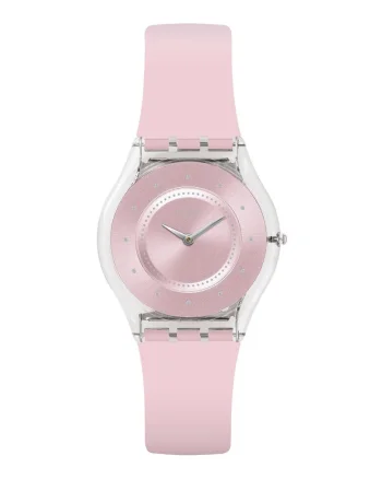 Ceas cu o curea de silicon, Roz