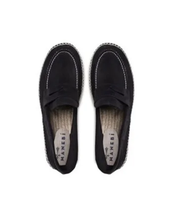Espadrile dama,  plastic, bleumarin,