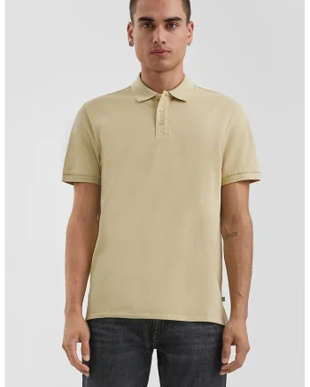 Tricou polo uni, Maro camel