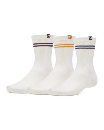 Set de sosete lungi pentru fitness - 3 perechi, Alb