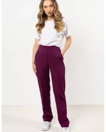 Pantaloni dama,  plum, Plum