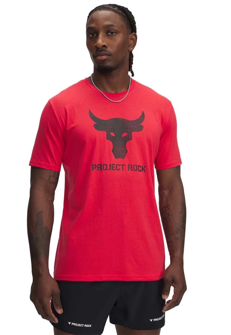 Tricou cu imprimeu grafic Project Rock Payoff, Rosu