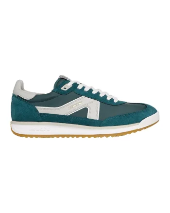 Pantofi sport cu insertii de piele intoarsa SKX 92 Spective, Alb/Verde englez/Verde feriga