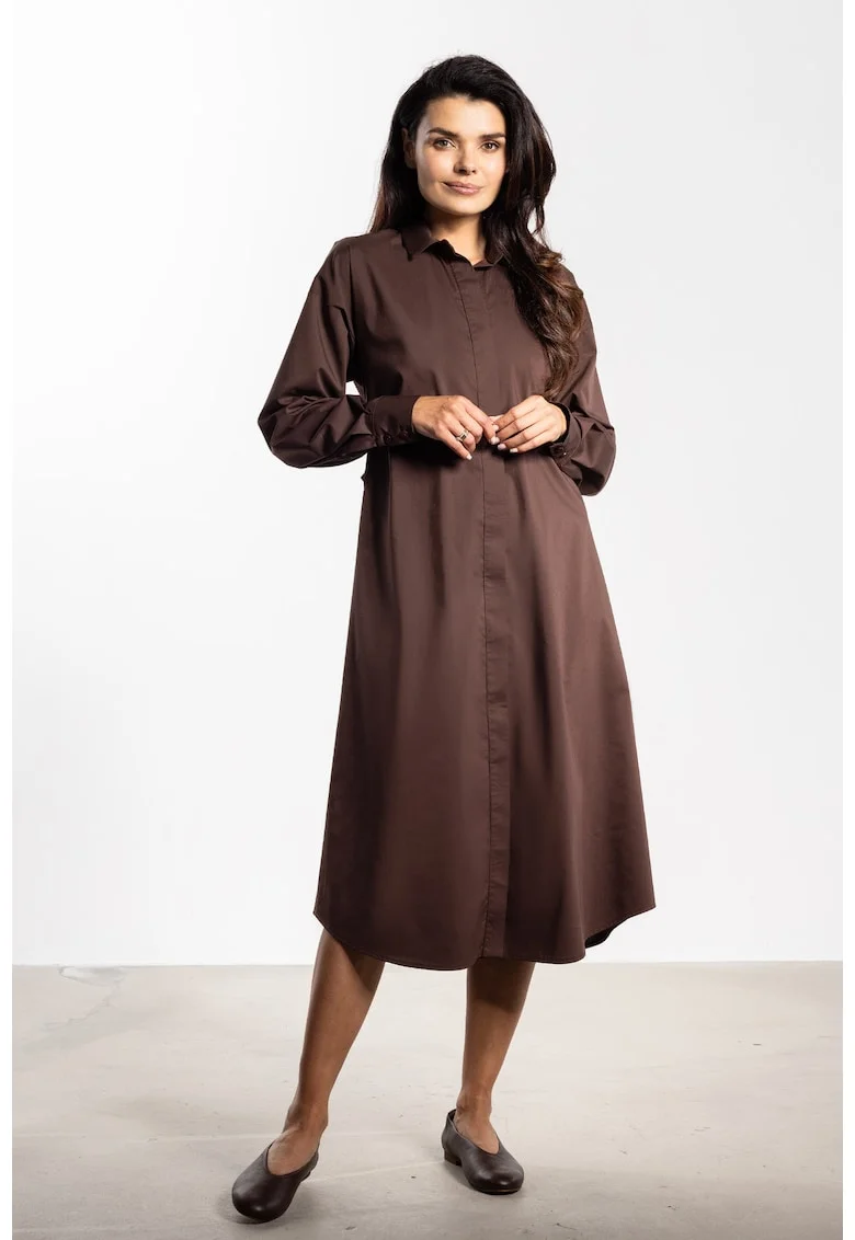 Rochie  A736, ciocolatiu, nylon, spandex