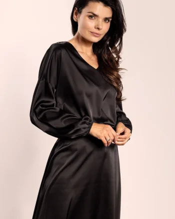 Bluza dama,  A740, negru, poliester