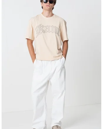 Tricou cu imprimeu logo, Maro nisip/Maro camel