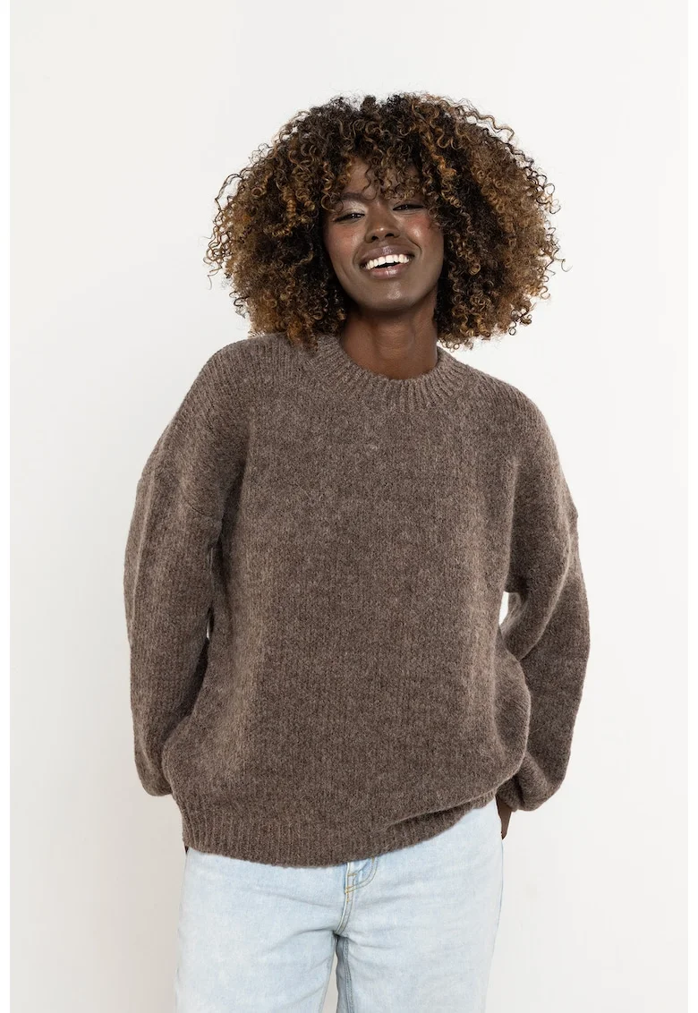Pulover dama A757,  Lana, Caramel