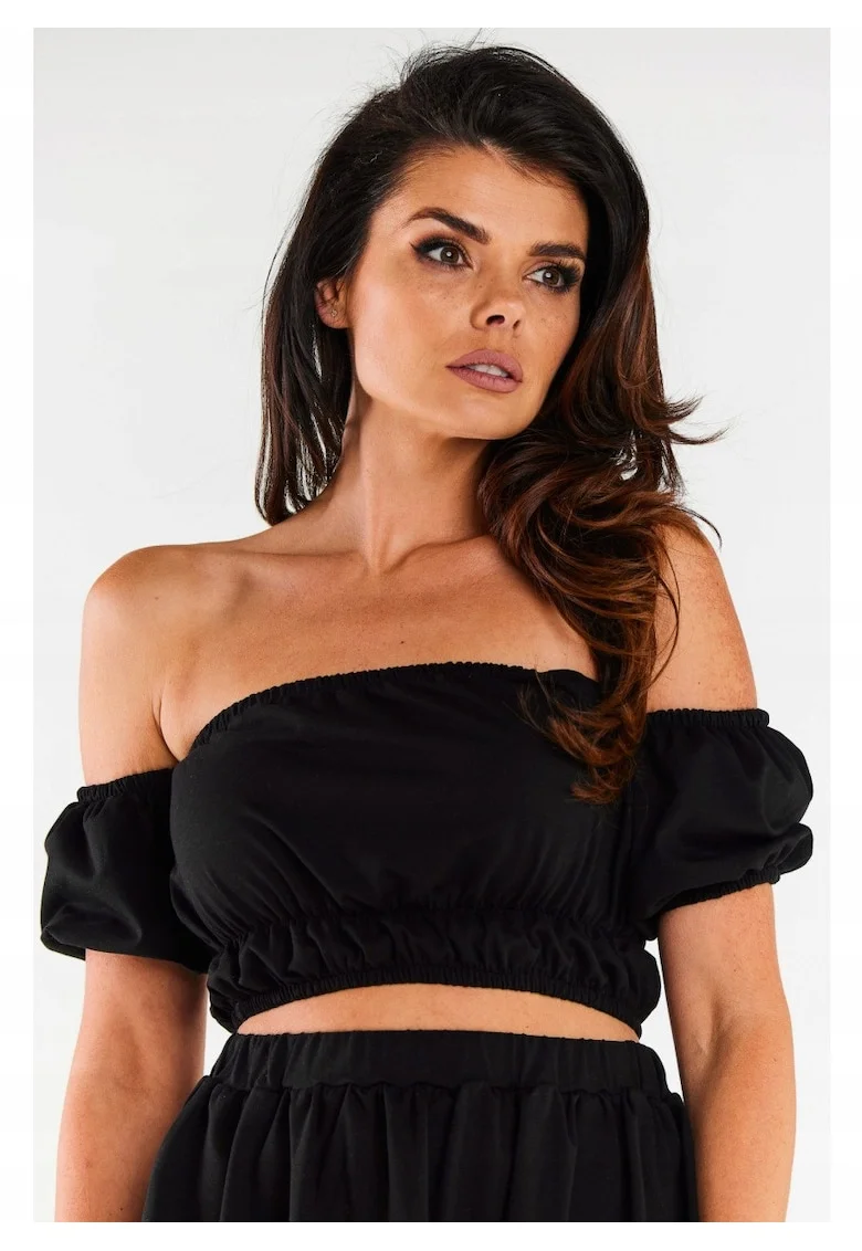 Top pentru dama  spaniol, negru, Negru