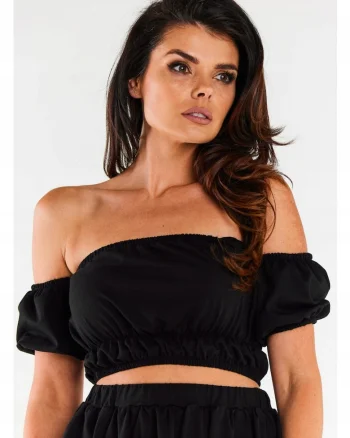 Top pentru dama  spaniol, negru, Negru
