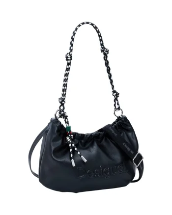 Geanta  Half Logo Waverly, Negru, 40x12.5x20.5 cm