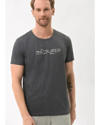 Tricou  T-Ende pentru barbati, grafit, Gri grafit