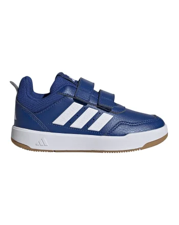 Pantofi sport Tensaur Sport 3.0 de piele ecologica cu velcro, Alb optic/Bleumarin