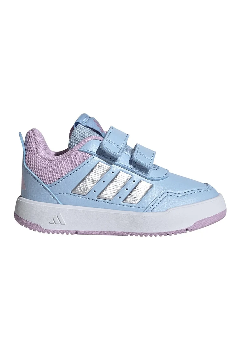 Pantofi sport Tensaur Sport 3.0 de piele ecologica cu velcro, Albastru pastel/Alb optic/Roz prafuit