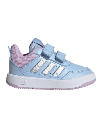 Pantofi sport Tensaur Sport 3.0 de piele ecologica cu velcro, Albastru pastel/Alb optic/Roz prafuit