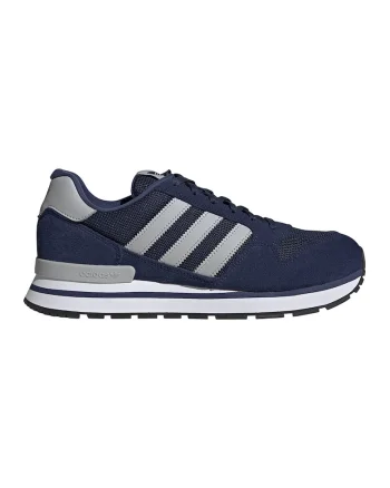 Pantofi sport ZX 500 RS cu garnituri de piele intoarsa, Gri deschis/Albastru inchis/Alb optic