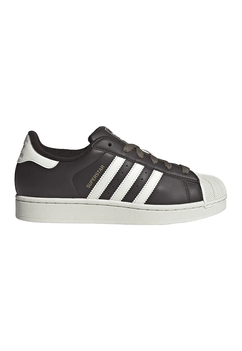 Pantofi sport Superstar II de piele, Negru/Alb optic