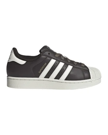Pantofi sport Superstar II de piele, Negru/Alb optic