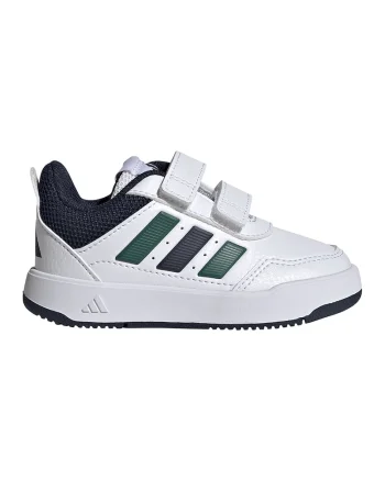 Pantofi sport Tensaur Sport 3.0 de piele ecologica cu velcro, Negru stins/Alb optic